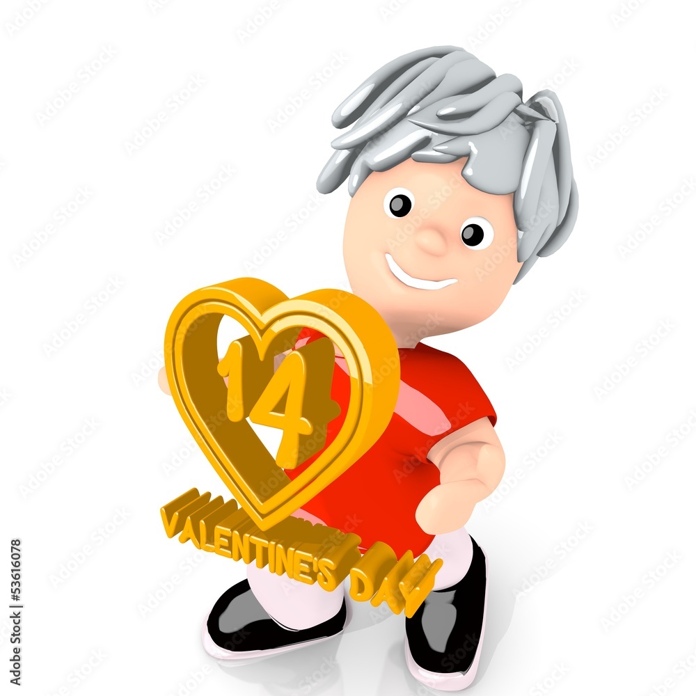 3d render of a heavy you are here symbol carried by a cute boy 3d render of a heavy you are here symbol carried by a cute boy