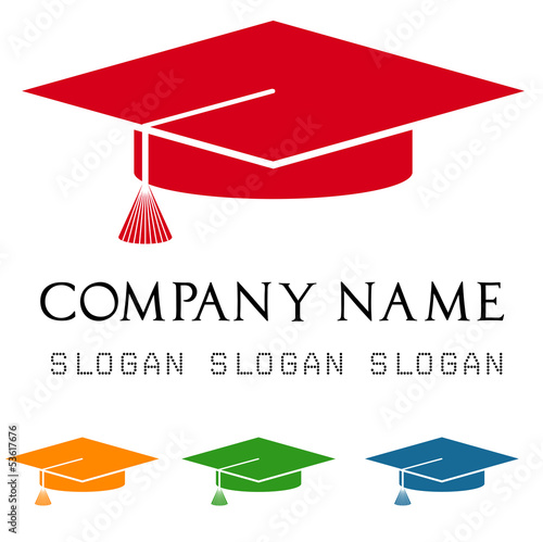 Trencher cap logos. Graduation Cap