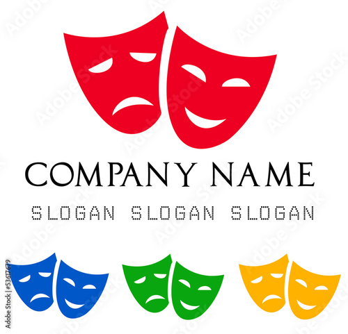 Theatrical masks logo