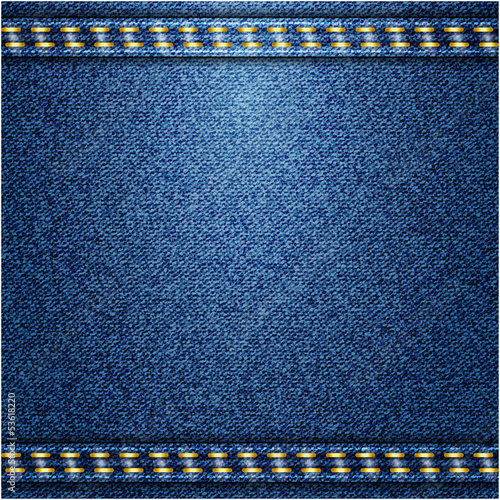 Jeans background. Vector texture. Fabric textile design.