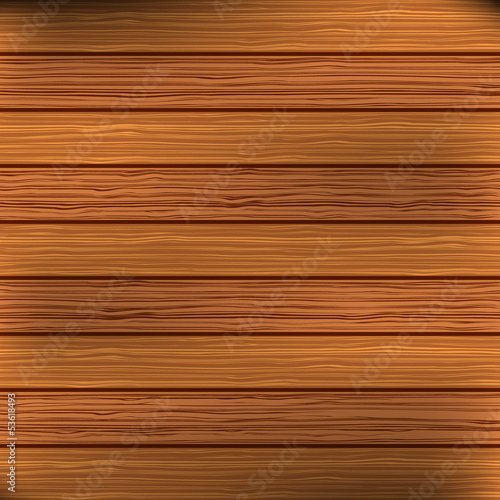 Wood plank brown texture background. Vector 