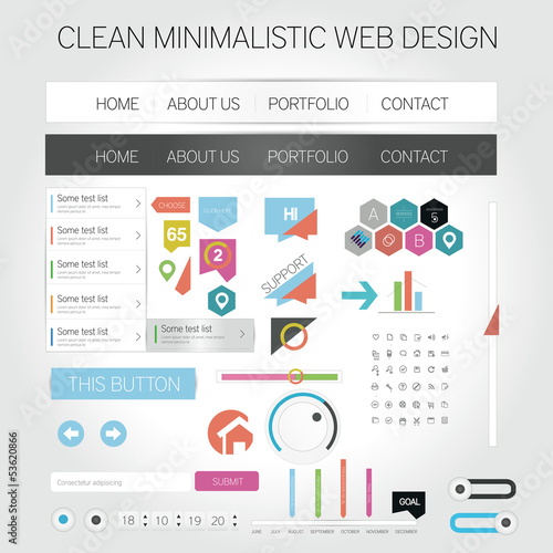 Minimalistic web design
