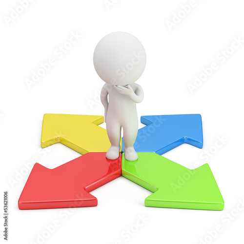 3d small people - choice of direction