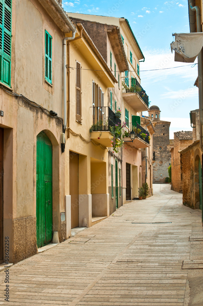 Obraz premium Mediterranean street