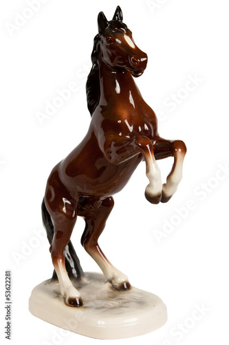 brown ceramic figurine of a horse