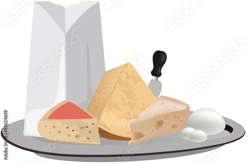 vassoio di formaggi