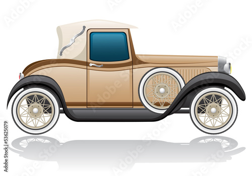 old retro car vector illustration © kontur-vid