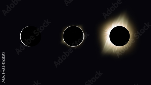 Fototapeta Naklejka Na Ścianę i Meble -  The solar eclipse