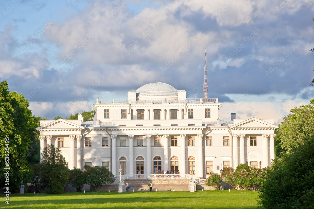 Yelagin Palace in Saint Petersburg, Russia.
