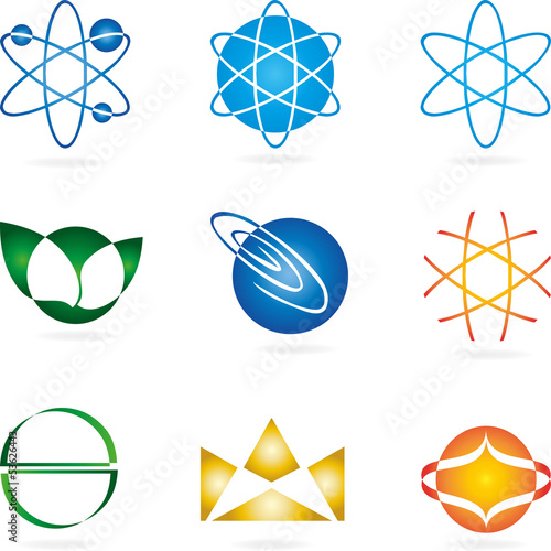 Logo, Abstract Design Elements,  2D and 3D