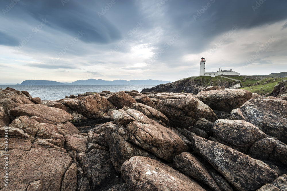 Lighthouse at Fanad Head on the north coast of Donegal Lighthouse at Fanad Head on the north coast of Donegal