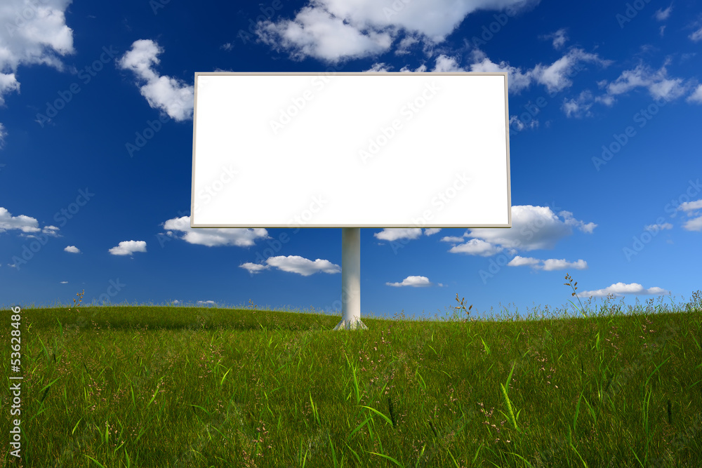 Blank billboard Blank billboard