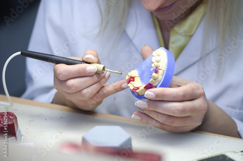 Bild auf Leinwand Dental Laboratory