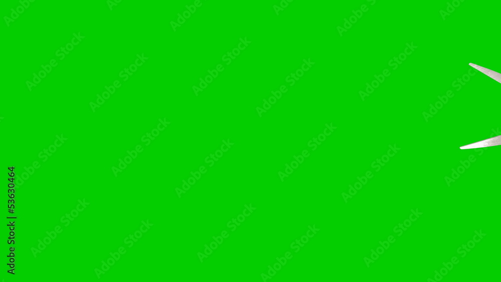 Scissors animated on a green screen background Scissors animated on a green screen background