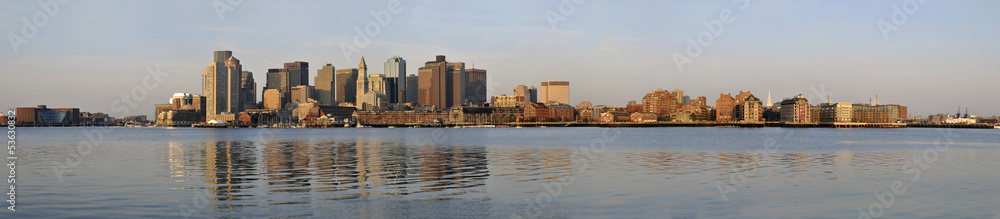 Boston Skyline at sunrise