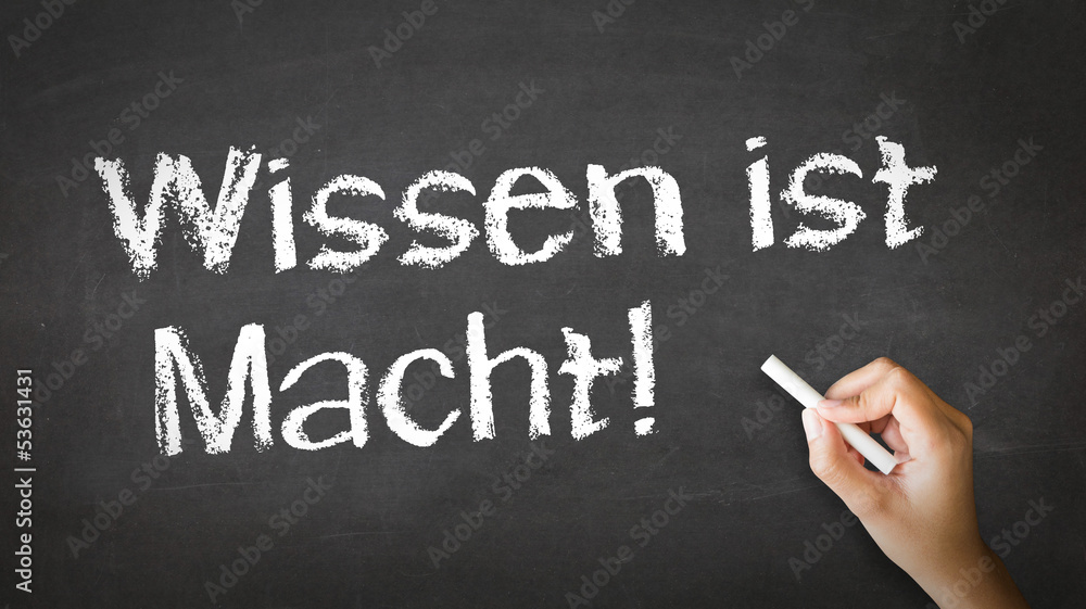 Knowledge is Power (In German) Knowledge is Power (In German)