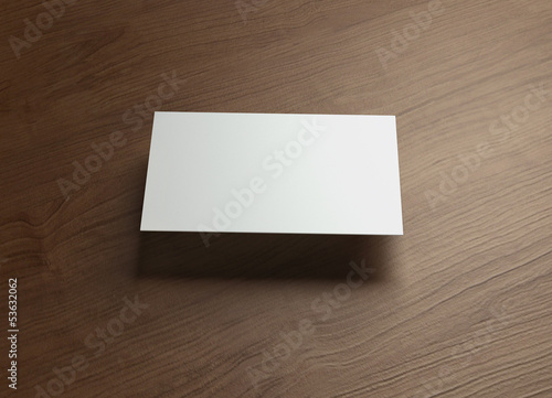 namecard horizontal Front float style wood