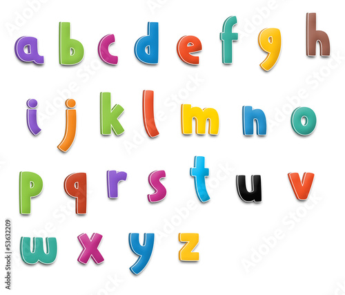 The cartoon alphabet - numbers - for the children