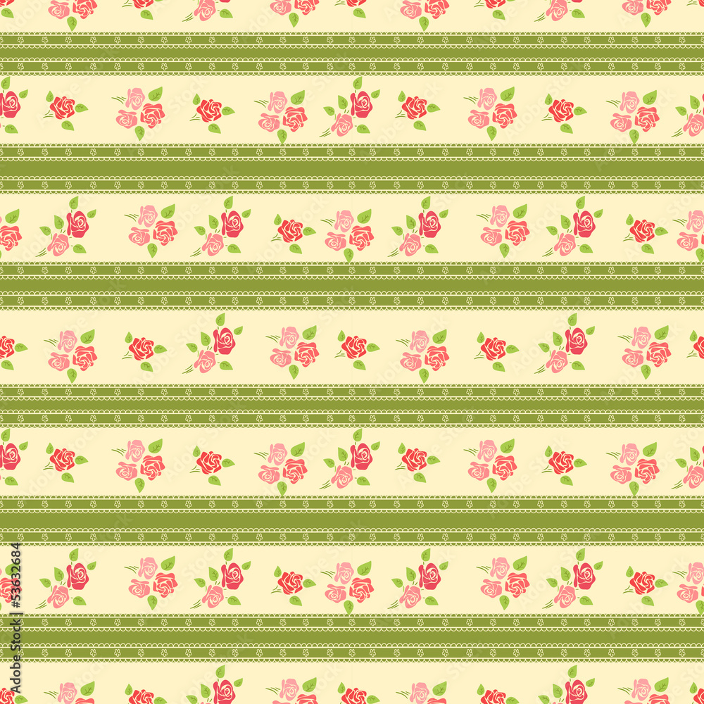 Seamless retro background with roses Seamless retro background with roses