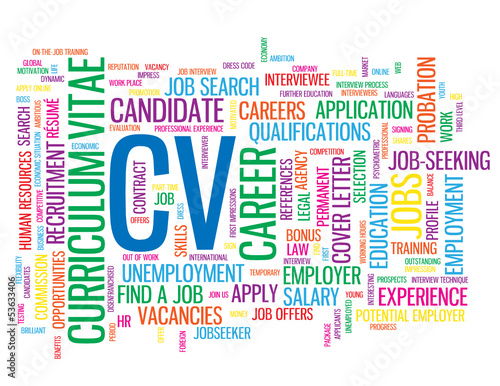 CV Tag Cloud (recruitment employment jobs candidate application)