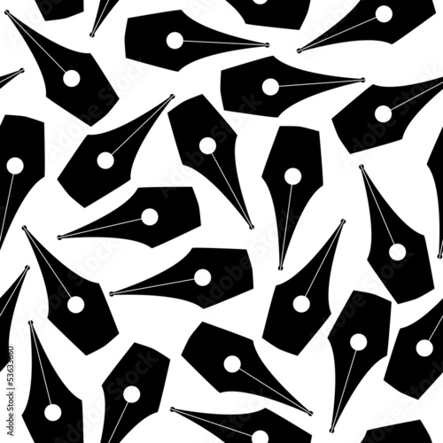 nib pen seamless pattern