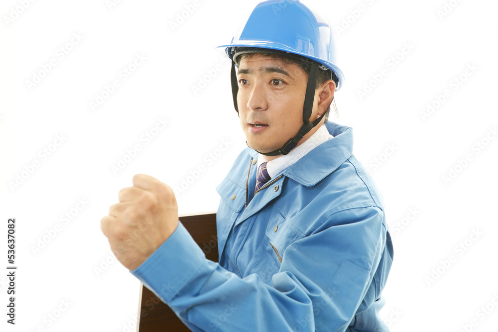 笑顔の労働者 笑顔の労働者