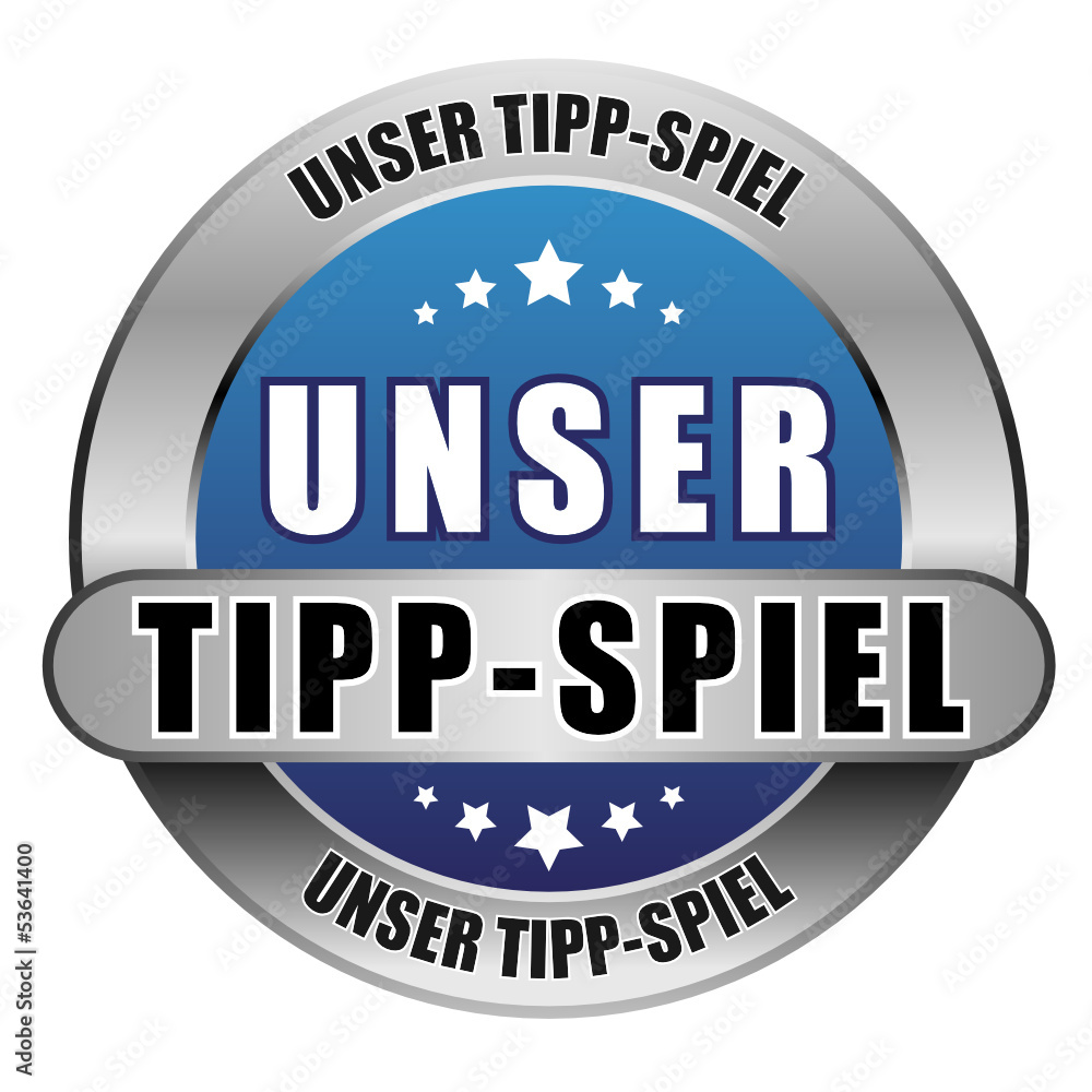 5 Star Button blau UNSER TIPPSPIEL DTO DTO