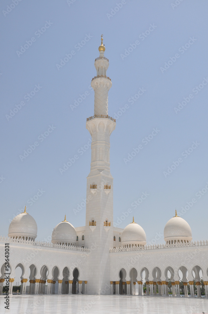 Obraz premium Sheik Zahed Grand Mosque in Abu Dhabi