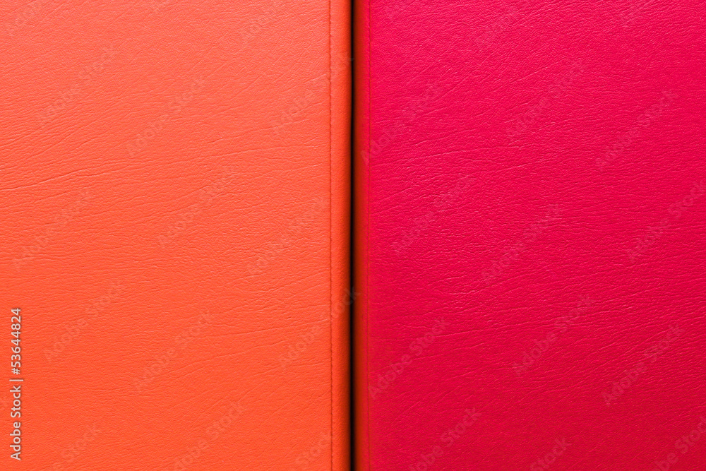 Fototapeta premium Red and orange leather