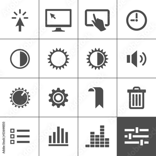 Settings icon set
