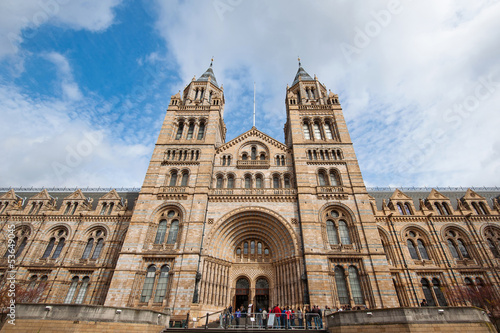 Natural History Museum facade in London