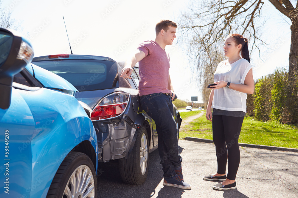 Two Drivers Arguing After Traffic Accident Two Drivers Arguing After Traffic Accident