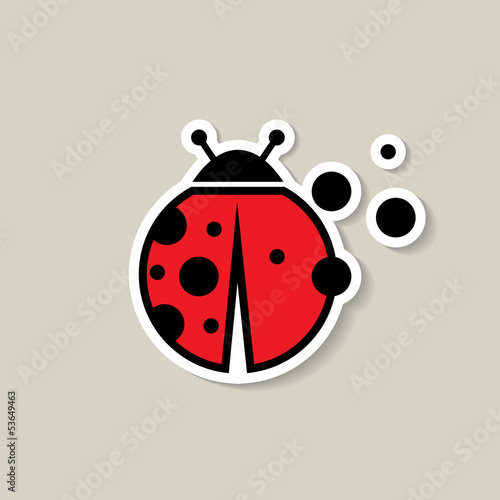 Ladybug sticker