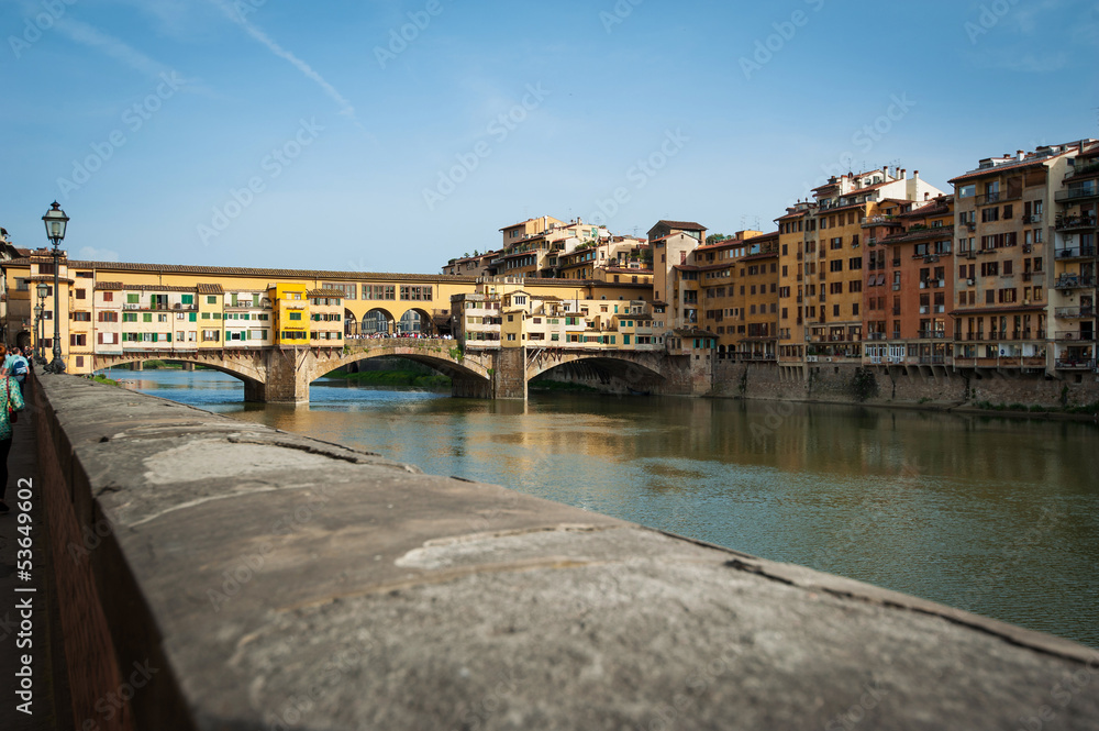 Ponte Vecchio (Old Bridge) in Florence, Italy.