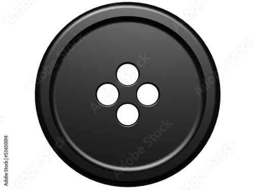 Black cloth button 