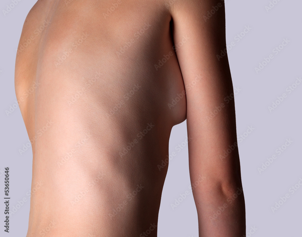 Naklejka premium Part of female back