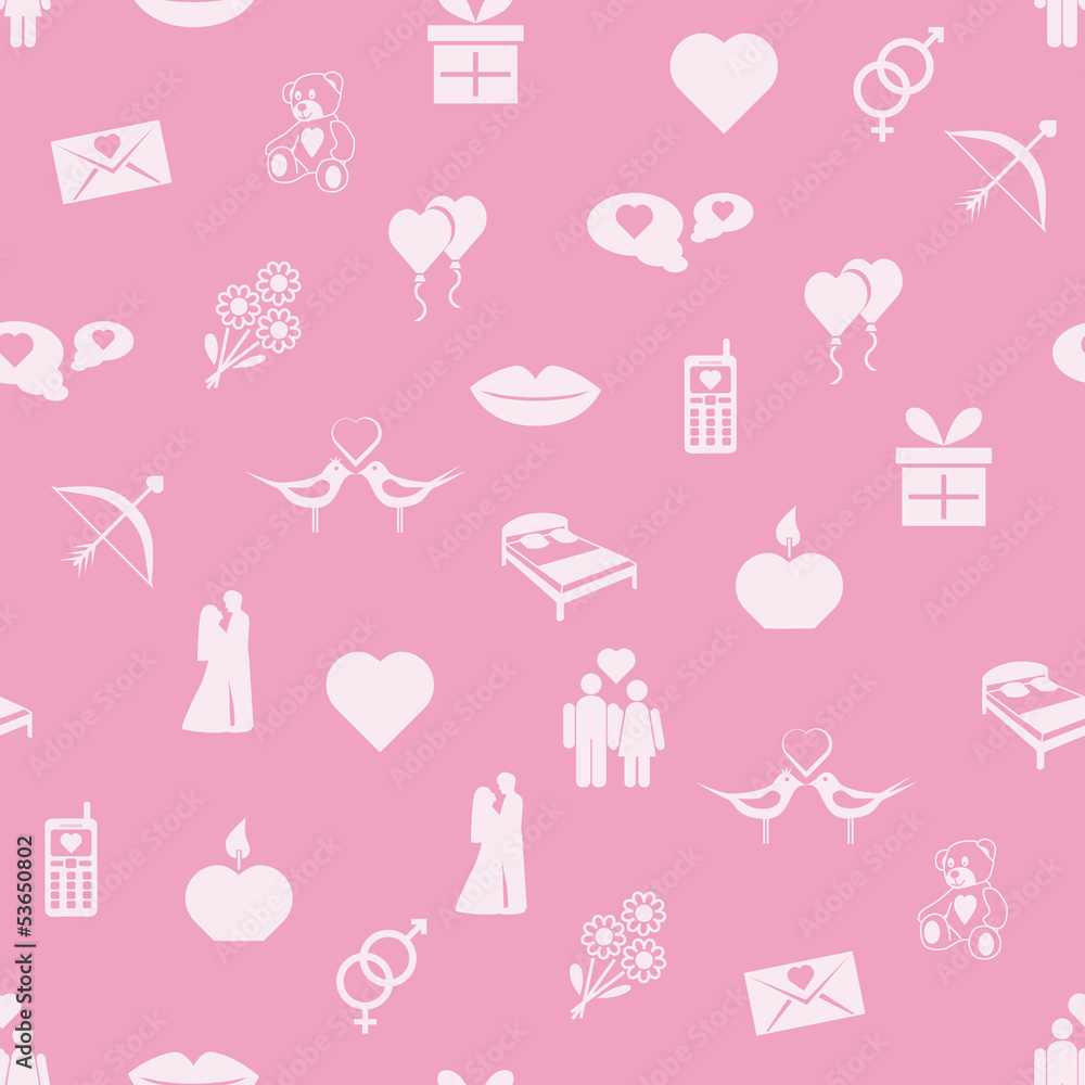 seamless valentine pattern