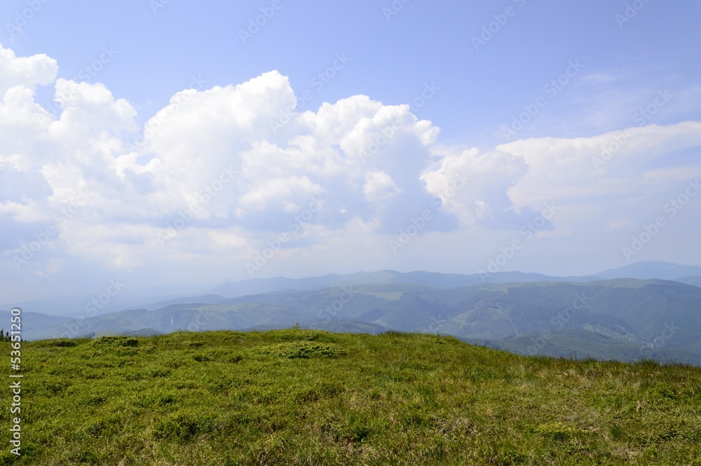 Summer mountain route Summer mountain route