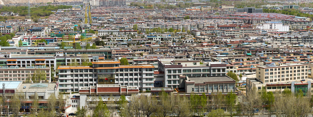 The new downtown of Lhasa