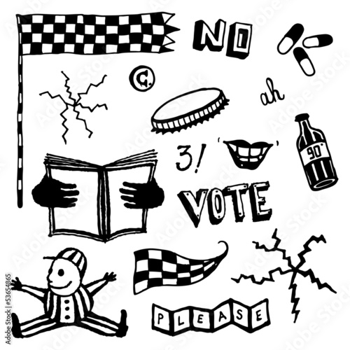 Hand Drawn Design Elements Set