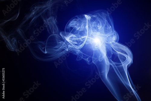 Abstract smoke isolated