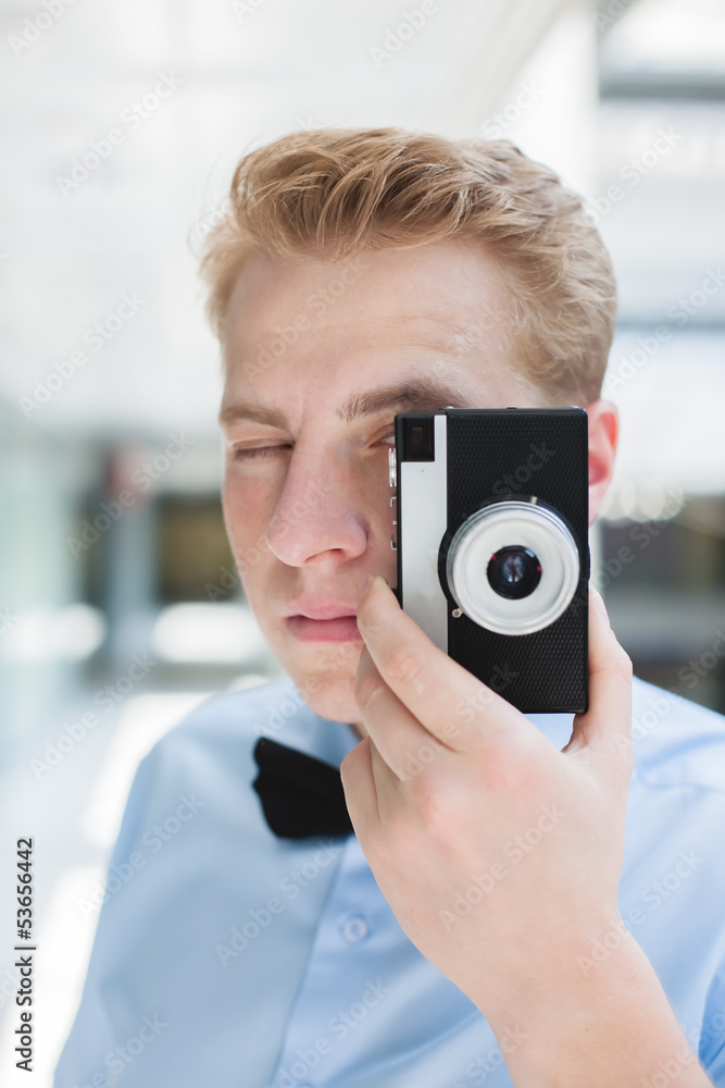 Fototapeta premium man with a camera