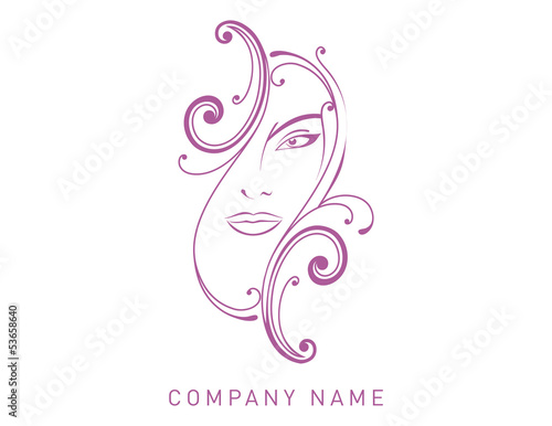 Woman face design