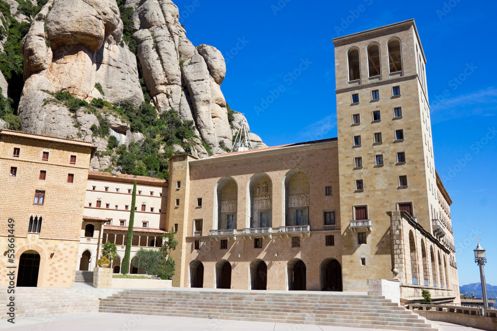 Monastery in Montserrat mountain