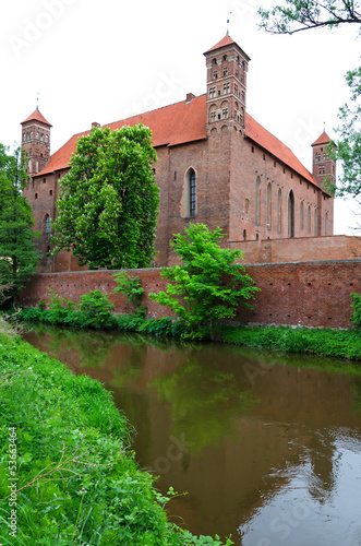Old castle in Lidzbark Warminski