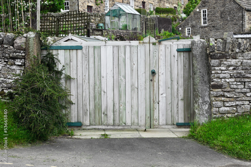 Wooden gate Wooden gate