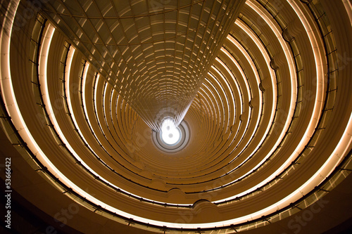 Interior view of the Jin Mao Tower photo