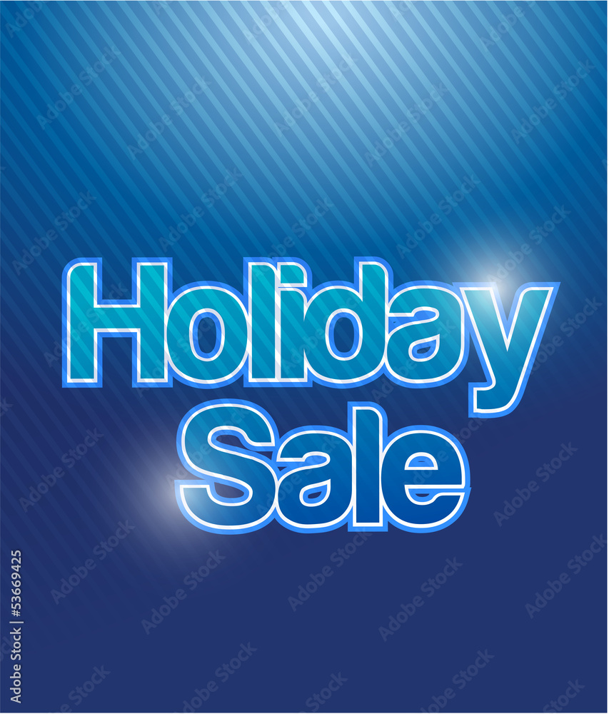 blue holiday sale banner