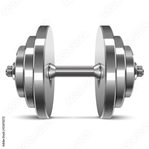 Dumbbell vector illustration