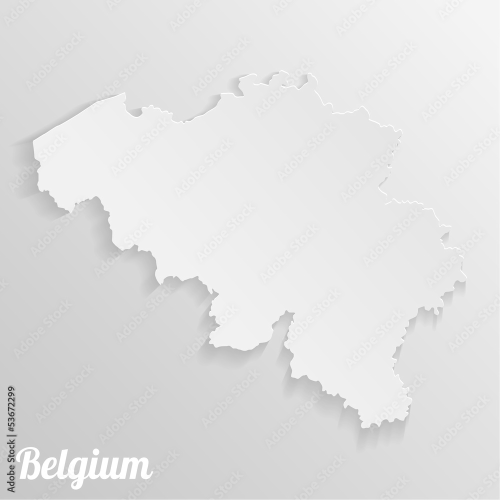 Paper map of Belgium Paper map of Belgium